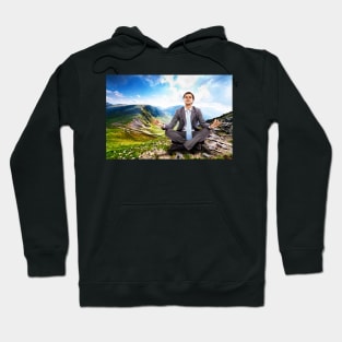 Businessman relaxing in the nature Hoodie